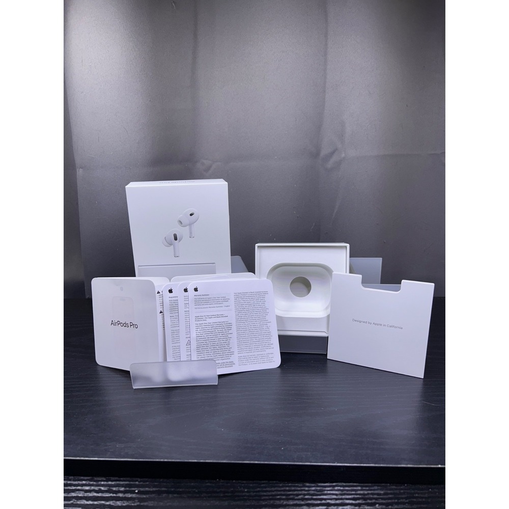 Apple Airpods Pro 2nd Gen BOX ONLY w/Original Inserts+Manuals A3047/A3048/A2968